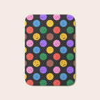 Funny colorful cartoon character face pattern Bath Mat Gallery Image 1