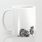 Los Angeles Palm Trees - Black and White Photography Coffee Mug Gallery Image 3