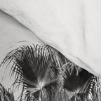 Los Angeles Palm Trees - Black and White Photography Comforter Gallery Image 4