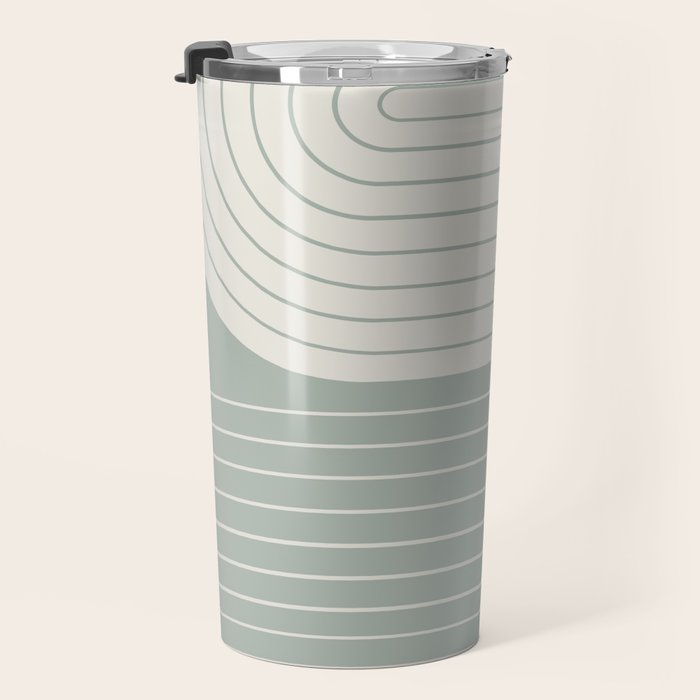 Two Tone Line Curvature LIII Travel Mug Gallery Image 3