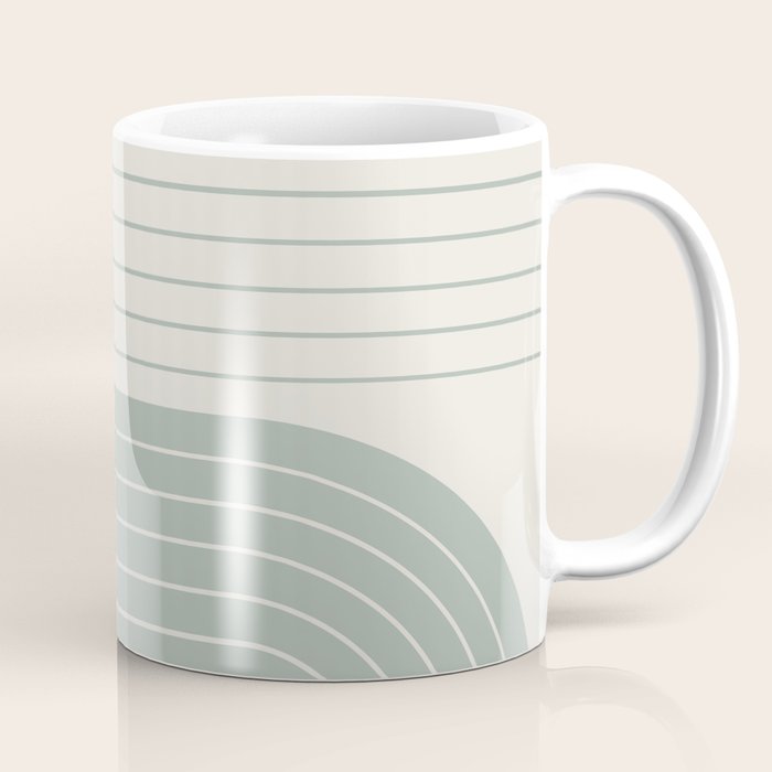 Two Tone Line Curvature LIII Coffee Mug Gallery Image 1