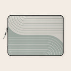Two Tone Line Curvature LIII Laptop Sleeve Gallery Image 1