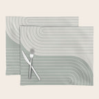 Two Tone Line Curvature LIII Placemat Gallery Image 1