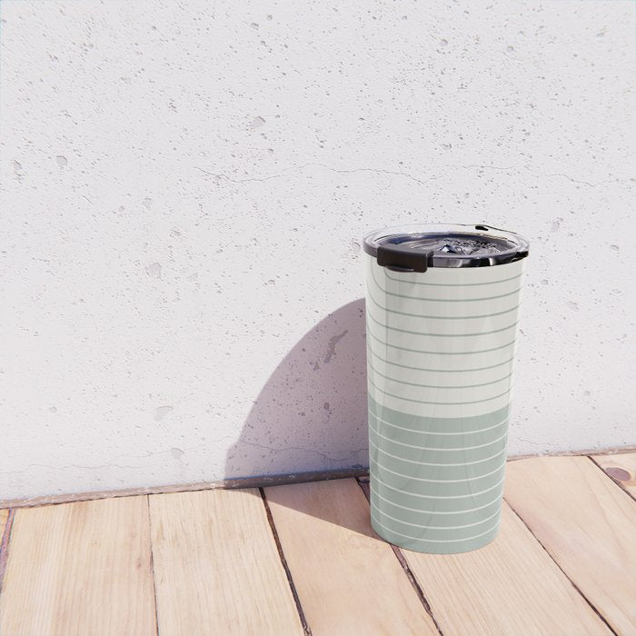 Two Tone Line Curvature LIII Travel Mug Gallery Image 4