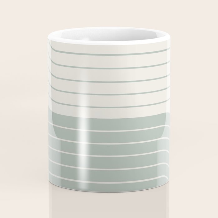 Two Tone Line Curvature LIII Coffee Mug Gallery Image 4
