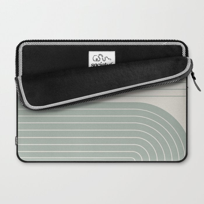 Two Tone Line Curvature LIII Laptop Sleeve Gallery Image 2