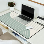 Two Tone Line Curvature LIII Desk Mat Gallery Image 2
