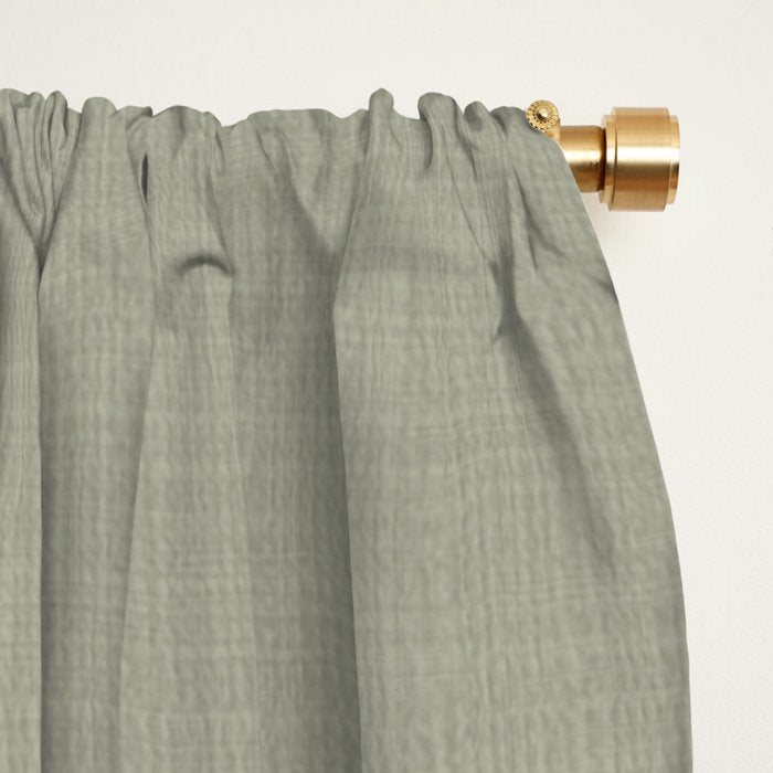 Sage linen Window Curtain Gallery Image 2
