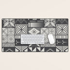UrbanNesian Grey Maluelue Siapo and Tatau Desk Mat Gallery Image 1
