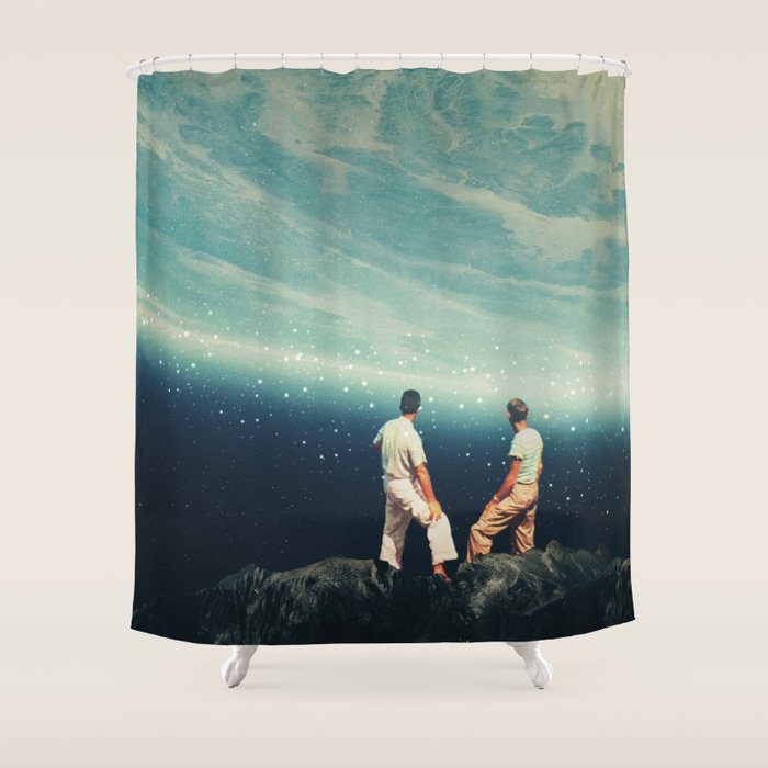 The Earth was crying and We were there Shower Curtain Gallery Image 1