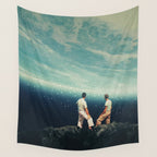 The Earth was crying and We were there Wall Tapestry Gallery Image 4