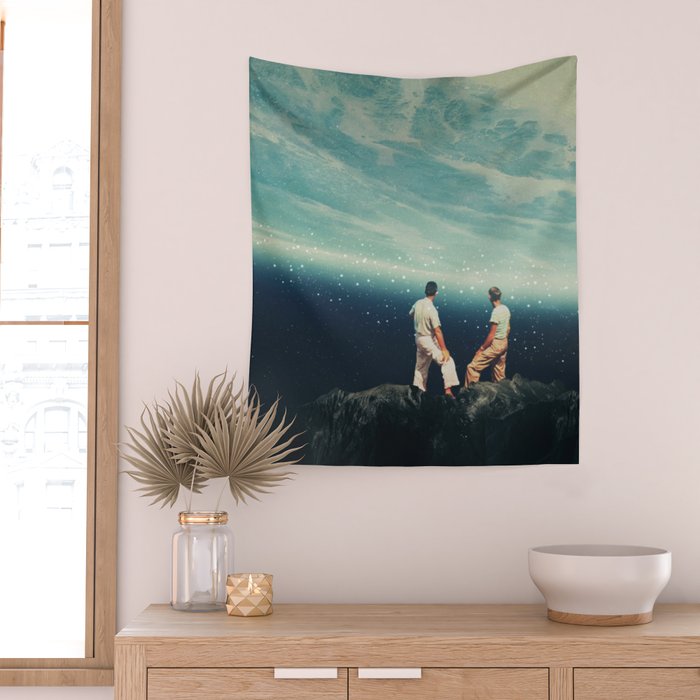 The Earth was crying and We were there Wall Tapestry Gallery Image 2