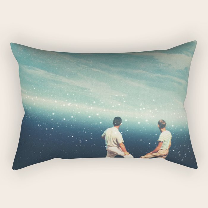 The Earth was crying and We were there Rectangular Pillow Gallery Image 1