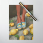 Lemon Steps Wrapping Paper Gallery Image 1