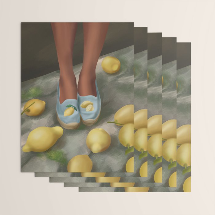 Lemon Steps Wrapping Paper Gallery Image 3