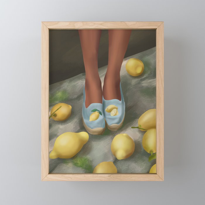 Lemon Steps Mini Art Print Gallery Image 1