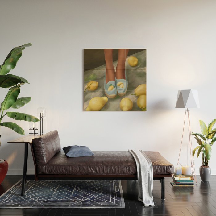 Lemon Steps Wood Wall Art Gallery Image 2