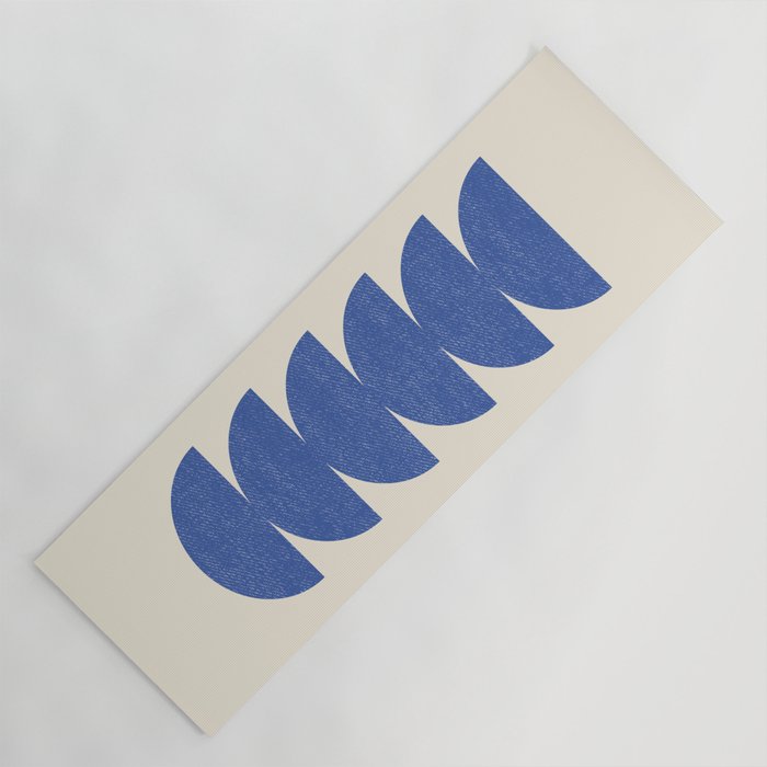 Half Circle 3 - Blue Yoga Mat Gallery Image 1