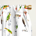 Vintage Fishing Lures Window Curtain Gallery Image 2