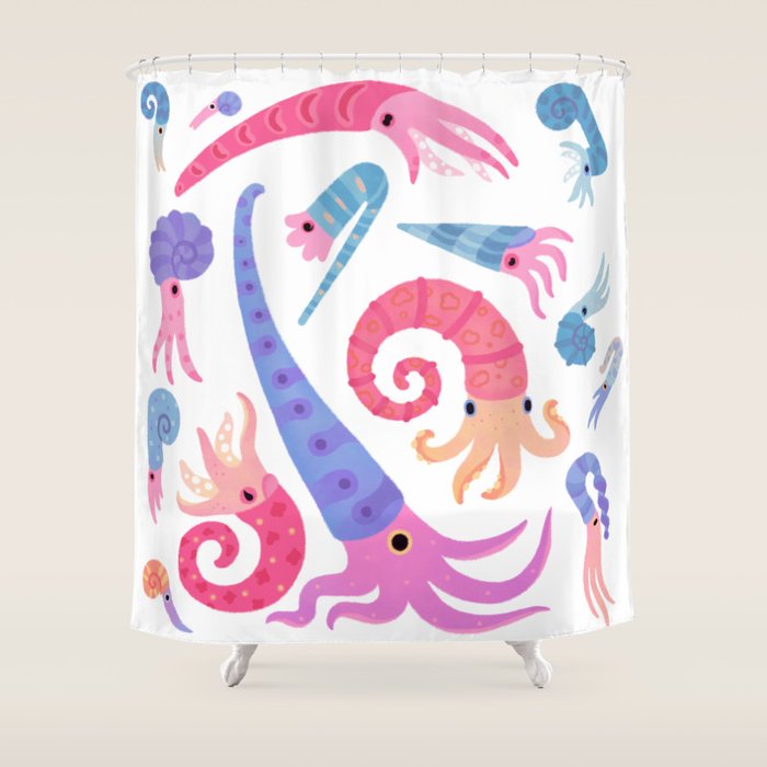 Ancient cephalopods Shower Curtain Gallery Image 1