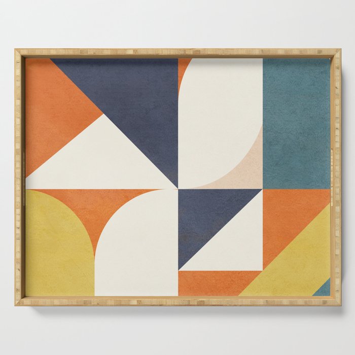 Attached Abstraction 05 Serving Tray Gallery Image 1