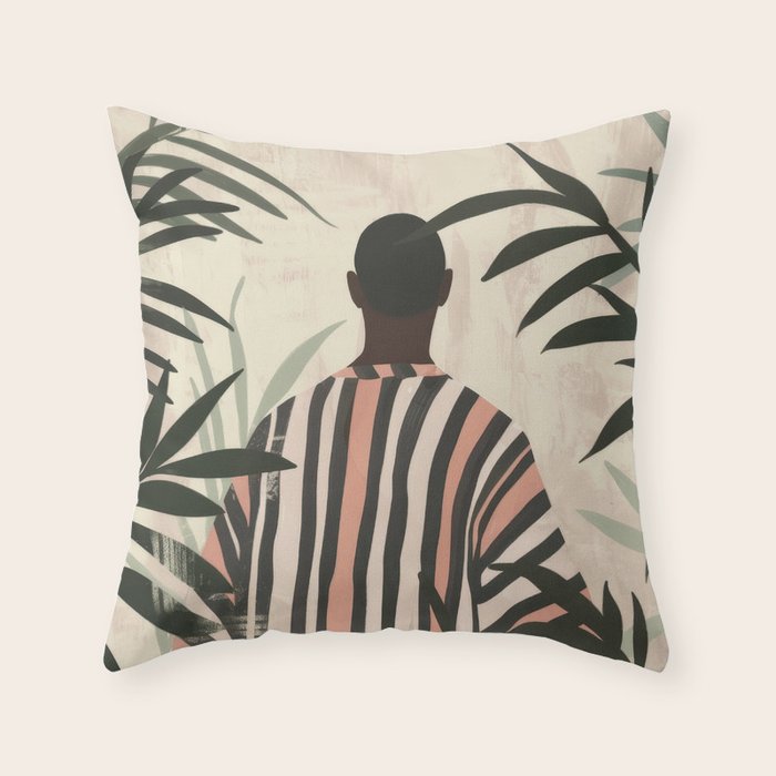 Jungle Silence Throw Pillow Gallery Image 1