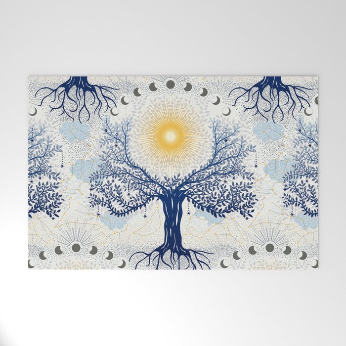 Feel the Cosmic Mother Earth Welcome Mat Gallery Image 1