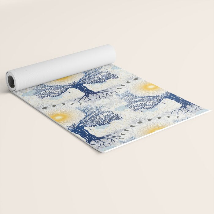 Feel the Cosmic Mother Earth Yoga Mat Gallery Image 2