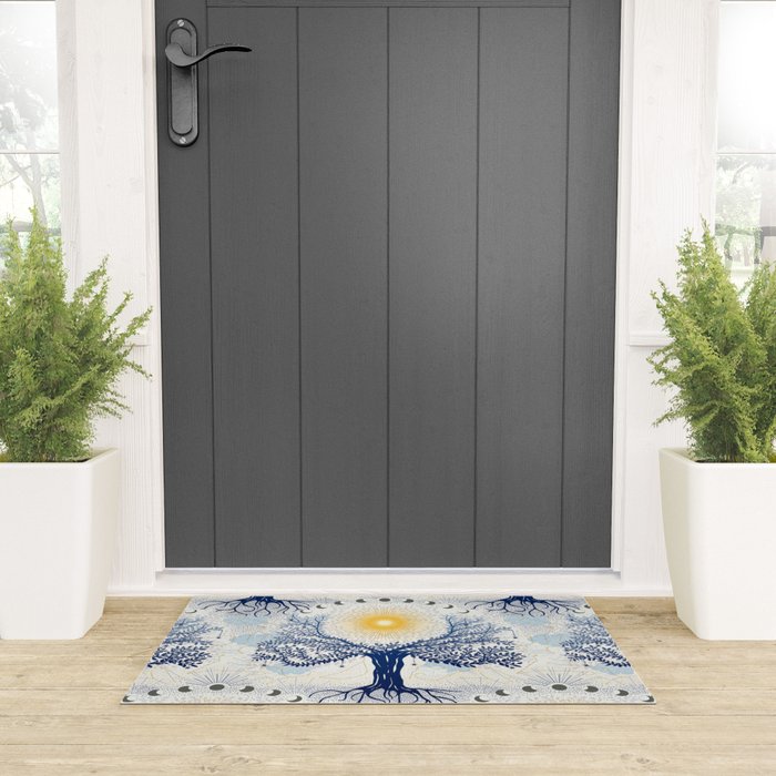 Feel the Cosmic Mother Earth Welcome Mat Gallery Image 3