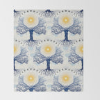 Feel the Cosmic Mother Earth Throw Blanket Gallery Image 2