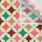 Bold and Cheerful Christmas Quilt: Starry Circles with Texture Wall Tapestry Gallery Image 3