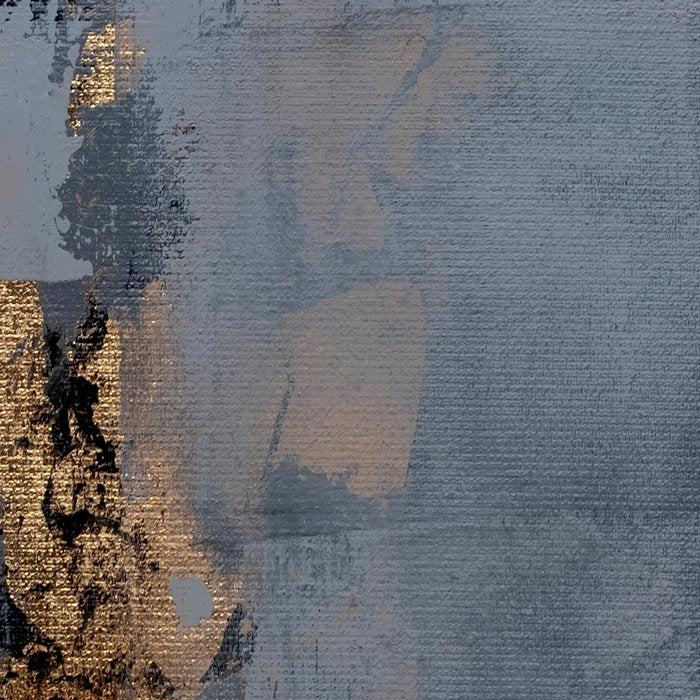 Golden Abstract Texture Grey and Gold Modern Painting Coffee Mug Gallery Image 2