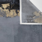 Golden Abstract Texture Grey and Gold Modern Painting Wall Tapestry Gallery Image 3
