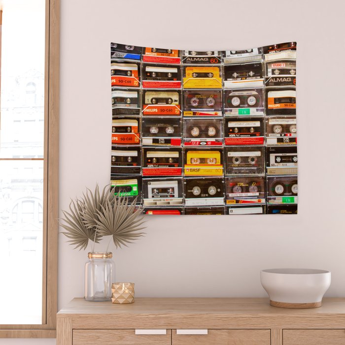 Something Nostalgic V - Music - Global Language #decor #society6 #buyart Wall Tapestry Gallery Image 2