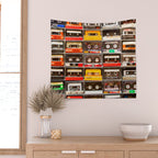 Something Nostalgic V - Music - Global Language #decor #society6 #buyart Wall Tapestry Gallery Image 2