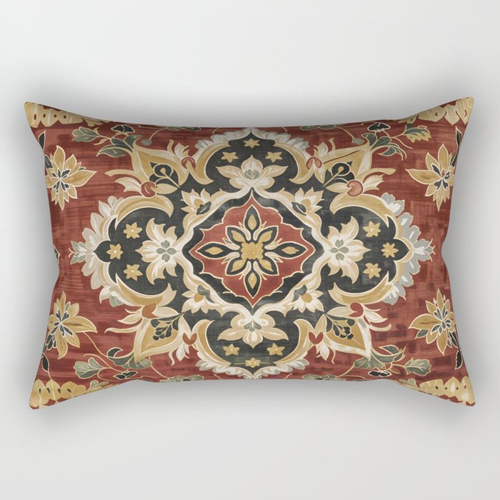 Desert Gold Medallion Rectangular Pillow Gallery Image 2