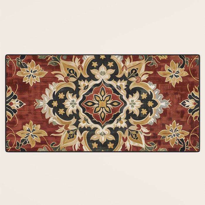 Desert Gold Medallion Desk Mat Gallery Image 3