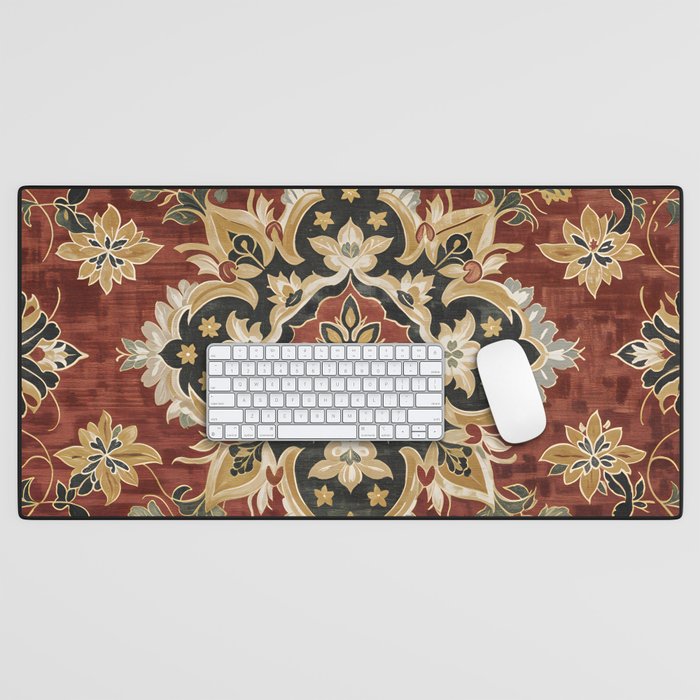 Desert Gold Medallion Desk Mat Gallery Image 1