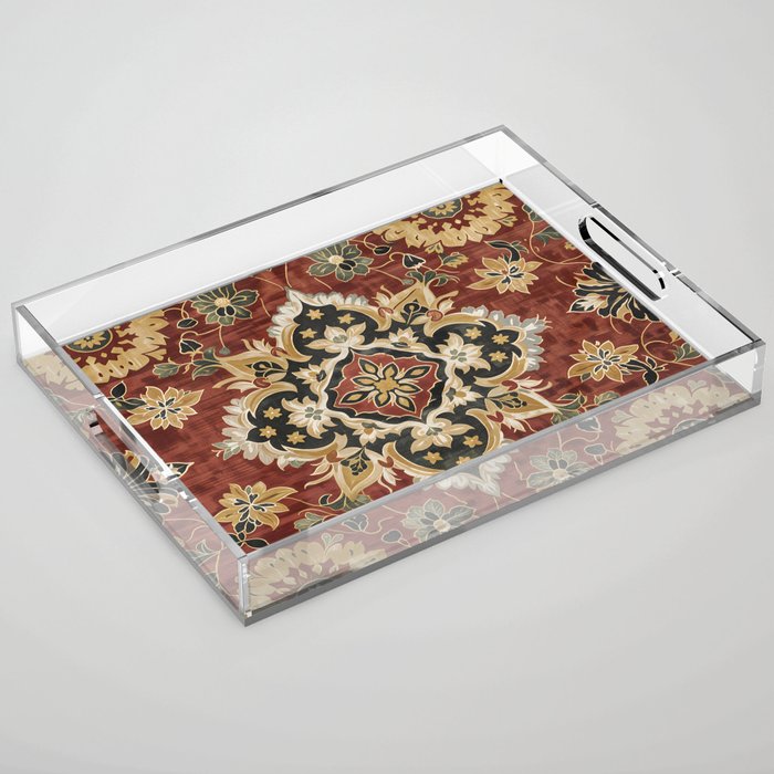 Desert Gold Medallion Acrylic Tray Gallery Image 1