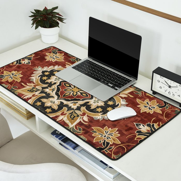 Desert Gold Medallion Desk Mat Gallery Image 2