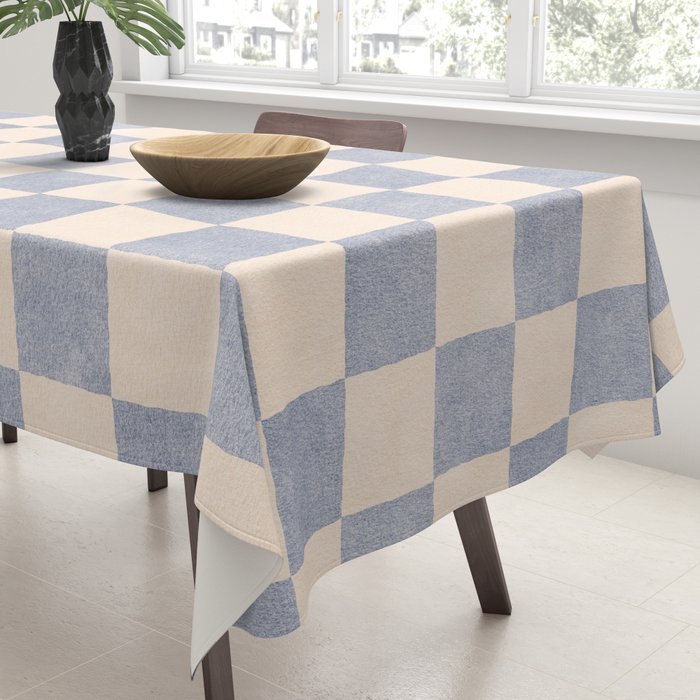 CHECKER - 001 - Ash Tablecloth Gallery Image 3