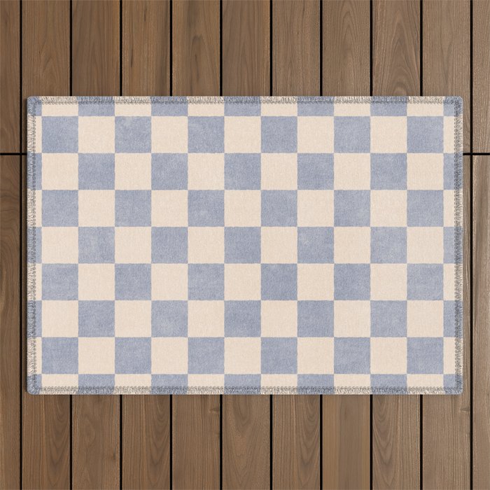 CHECKER - 001 - Ash Outdoor Rug Gallery Image 1
