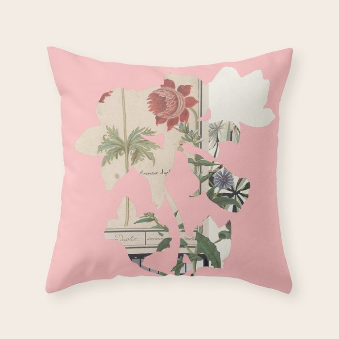 the first plant  · botanical b Throw Pillow Gallery Image 6