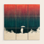 Meteoric rainfall Wood Wall Art Gallery Image 1