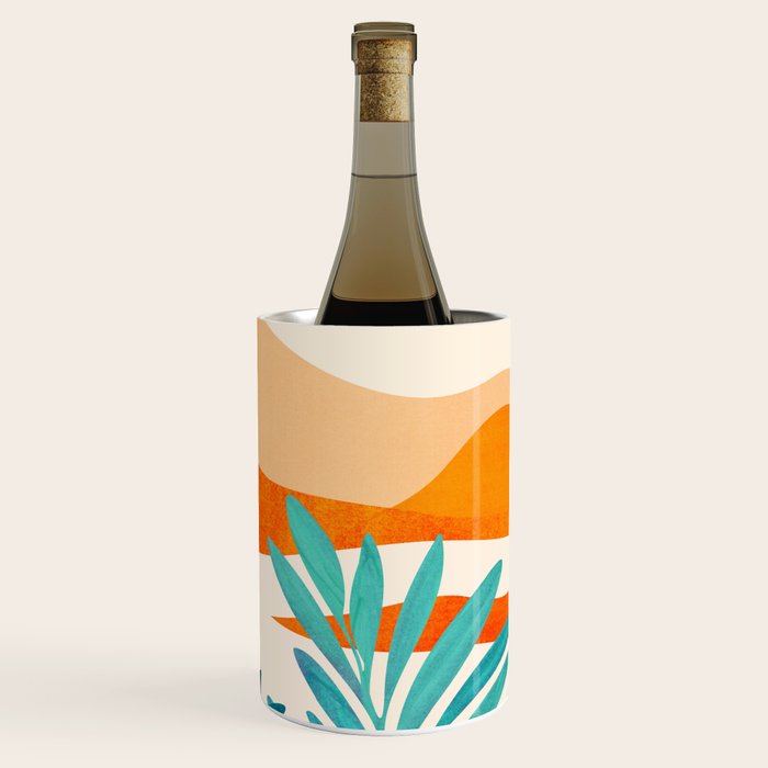 Alpine Sunset Abstract Landscape Series Wine Chiller Gallery Image 1