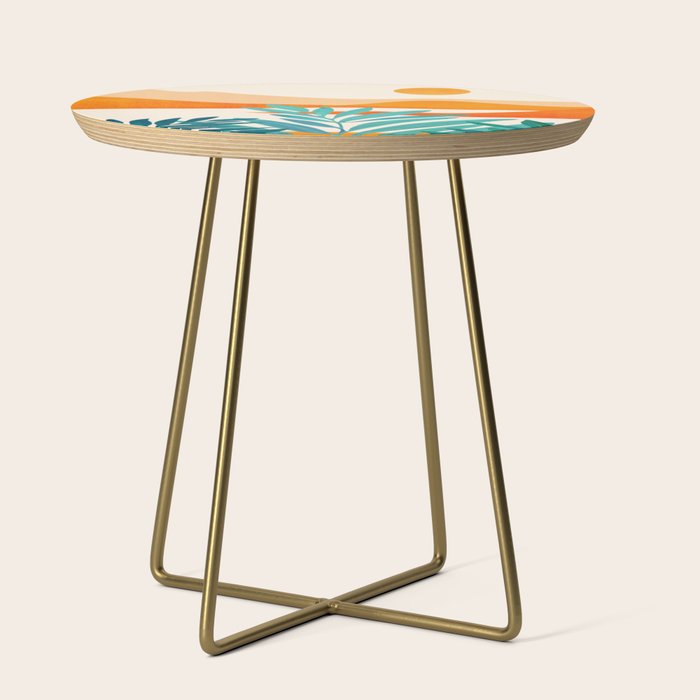 Alpine Sunset Abstract Landscape Series Side Table Gallery Image 1