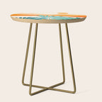 Alpine Sunset Abstract Landscape Series Side Table Gallery Image 1