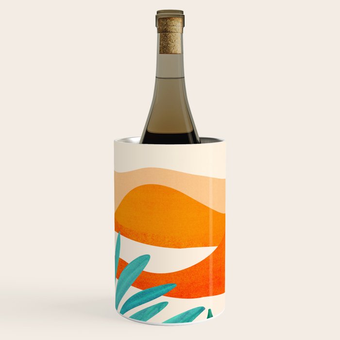 Alpine Sunset Abstract Landscape Series Wine Chiller Gallery Image 3