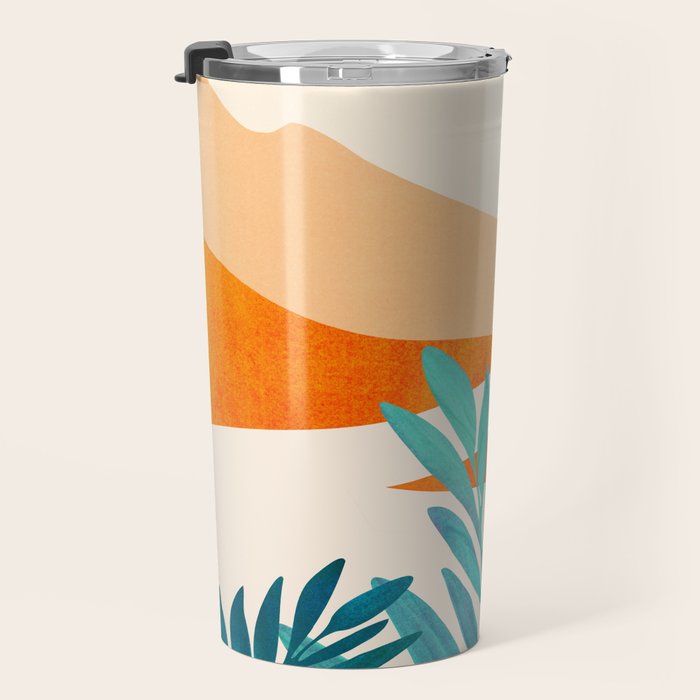 Alpine Sunset Abstract Landscape Series Travel Mug Gallery Image 3
