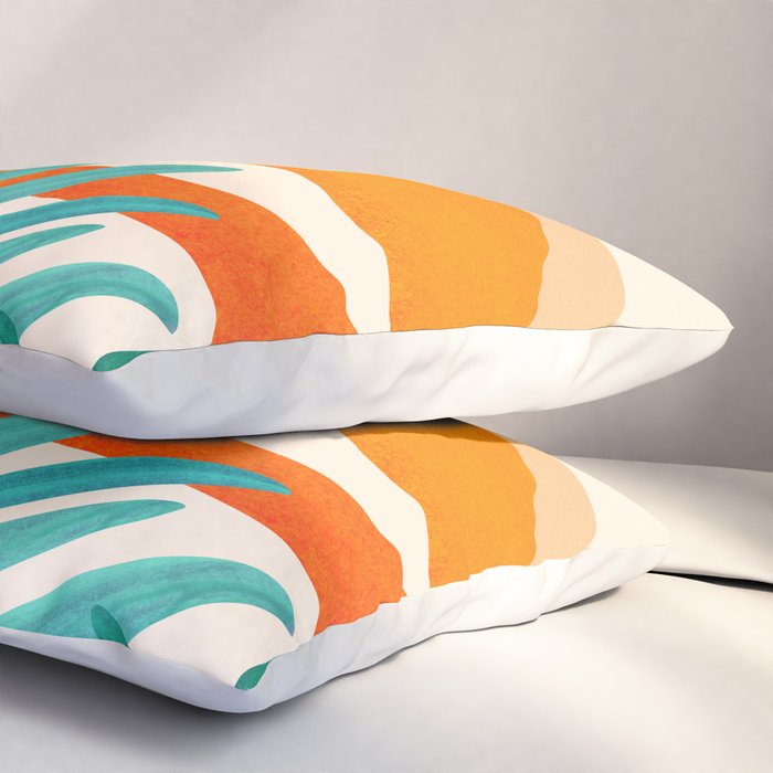 Alpine Sunset Abstract Landscape Series Pillow Sham Gallery Image 3